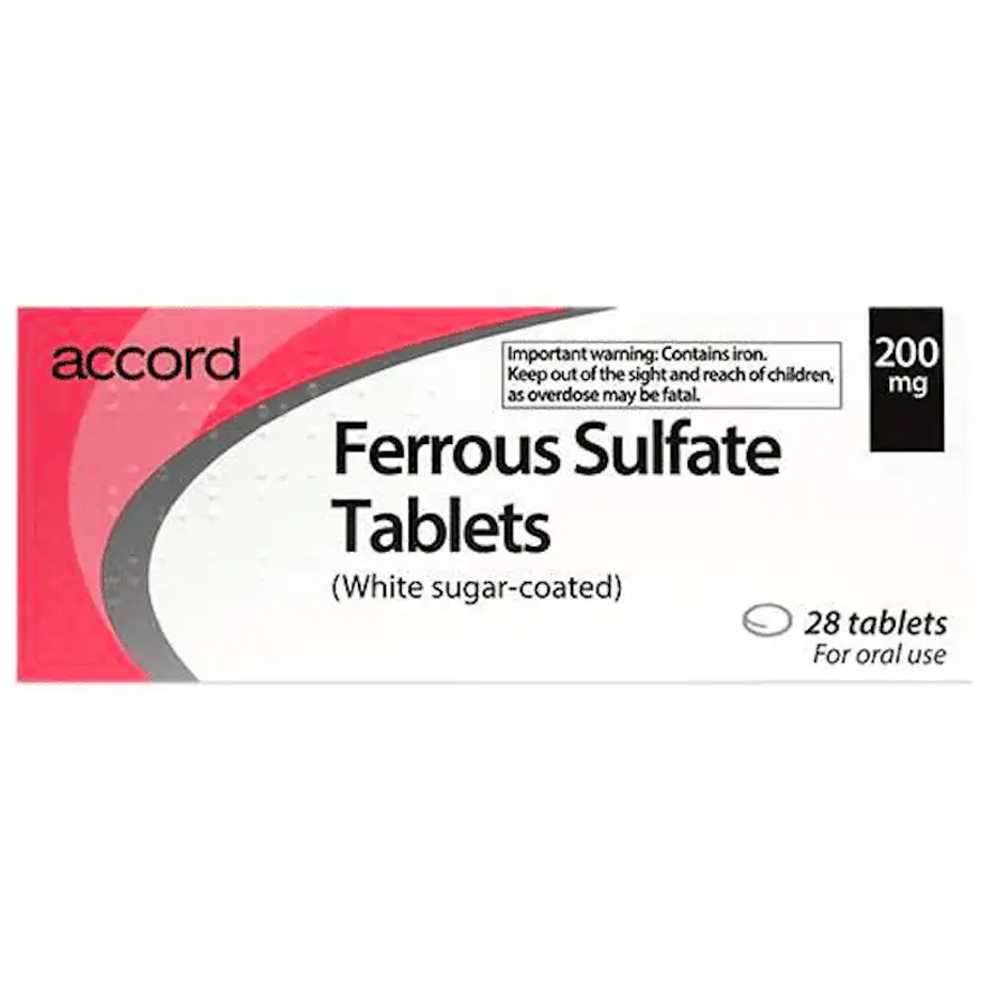 Ferrous Sulphate 200mg 28 tablets For oral use thumbnail 2