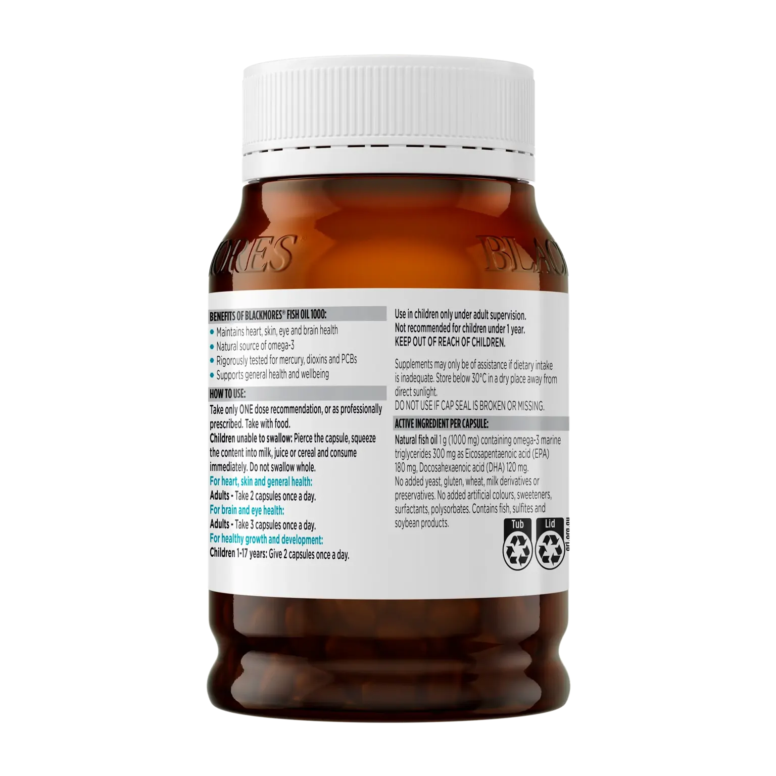 Blackmores Fish Oil 1000mg 200 caps thumbnail 4