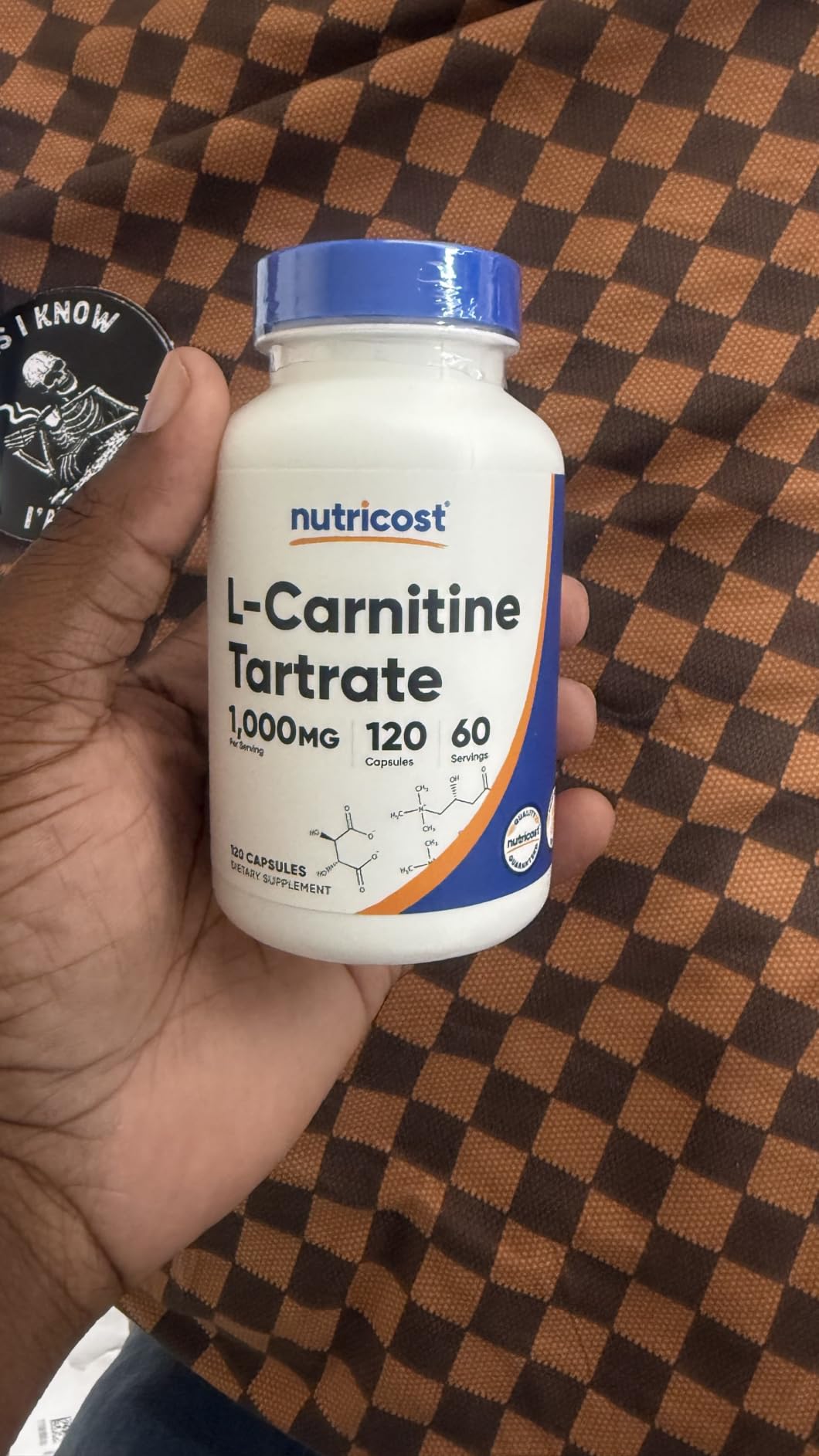Nutricost L-Carnitine Tartrate 1,000mg thumbnail 3