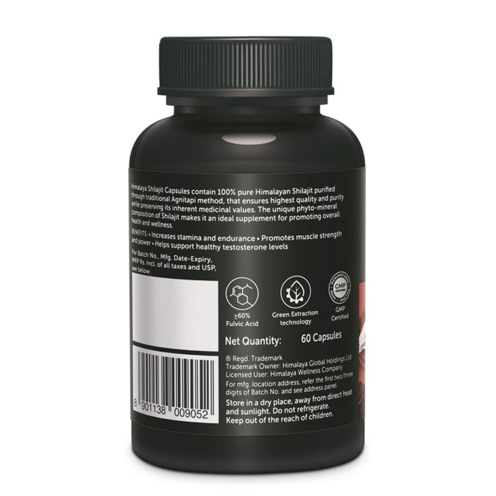 Himalaya Shilajit Capsules – 100% Pure Himalayan Shilajit | Enhances Stamina, Energy & Power | 60 Capsules thumbnail 3