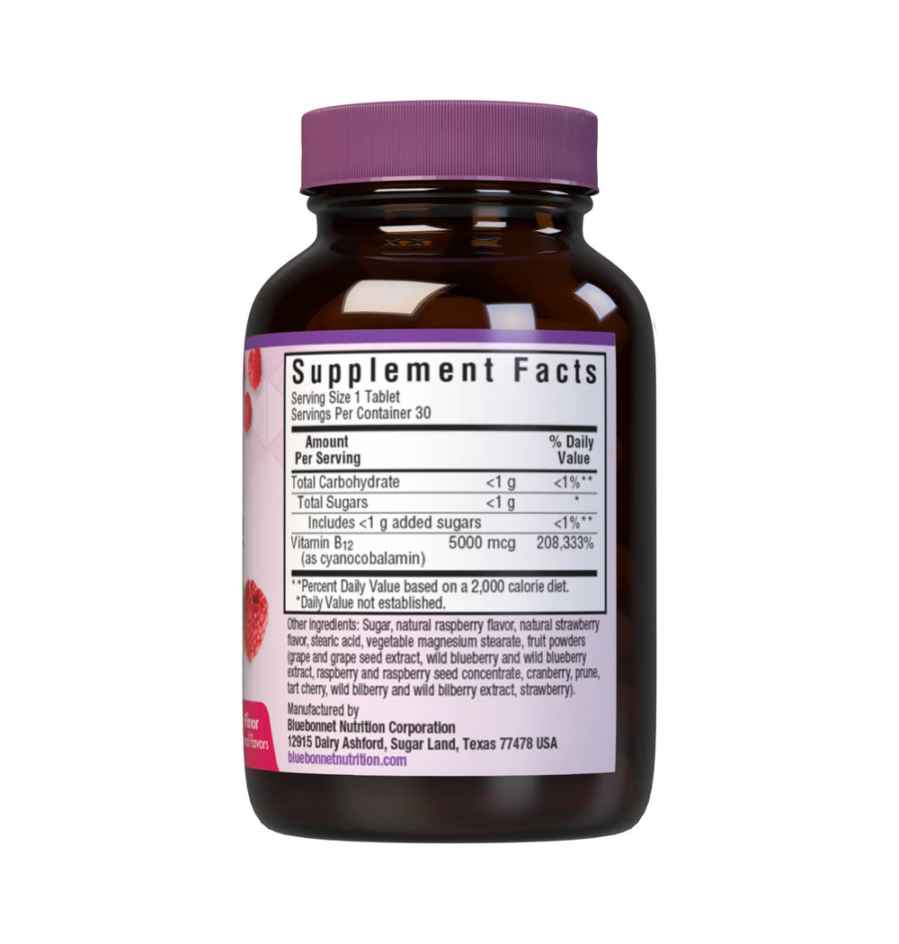 Bluebonnet Nutrition Earthsweet Chewables Vitamin B12 5000 Mcg 30 Tabs thumbnail 2