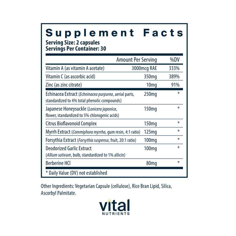 Vital Nutrients Herbal Biotic 60 Caps thumbnail 3
