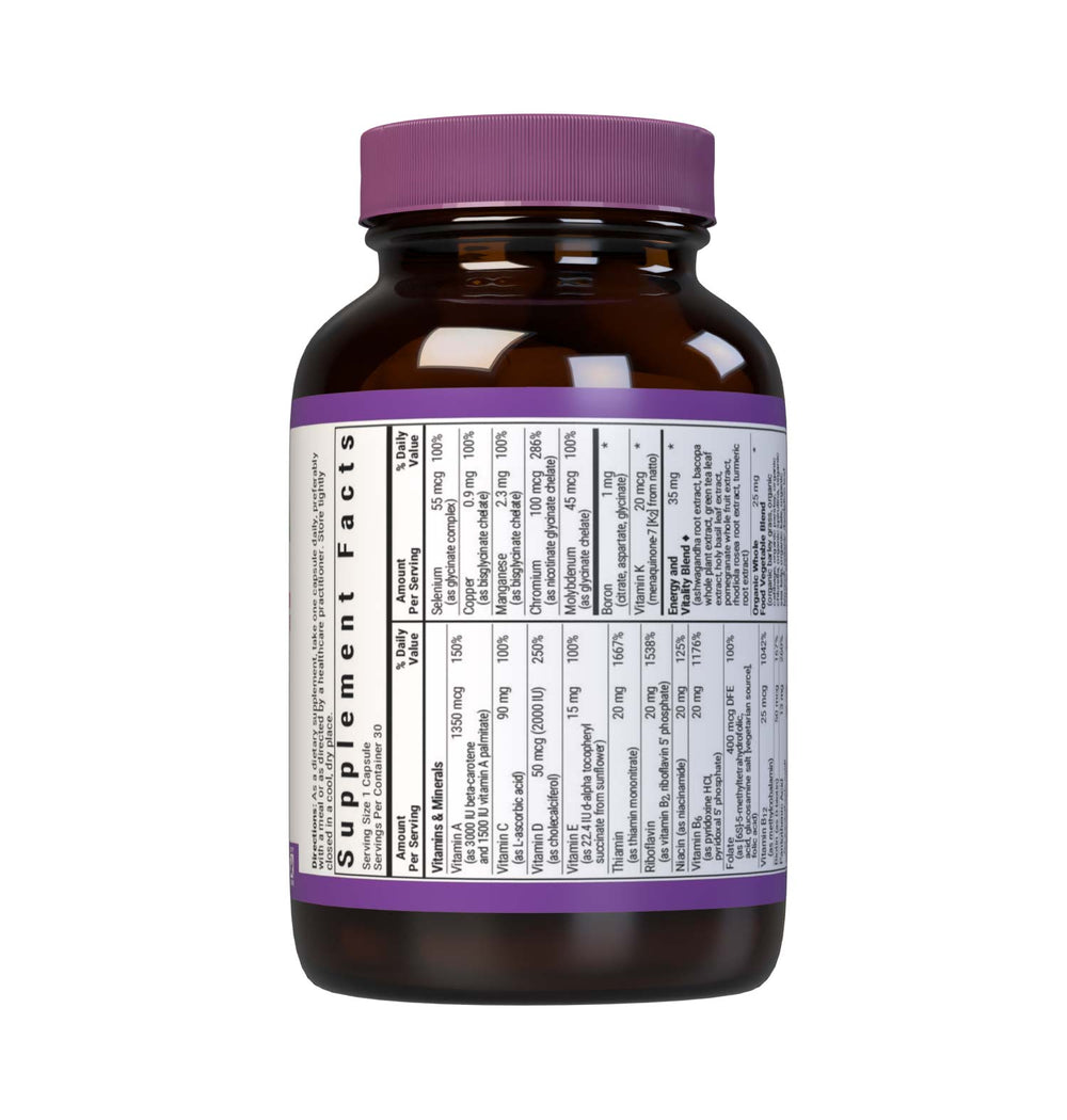 Bluebonnet Nutrition Maxi One Whole Food-Based Multiple (iron-Free) 30 Caps thumbnail 4