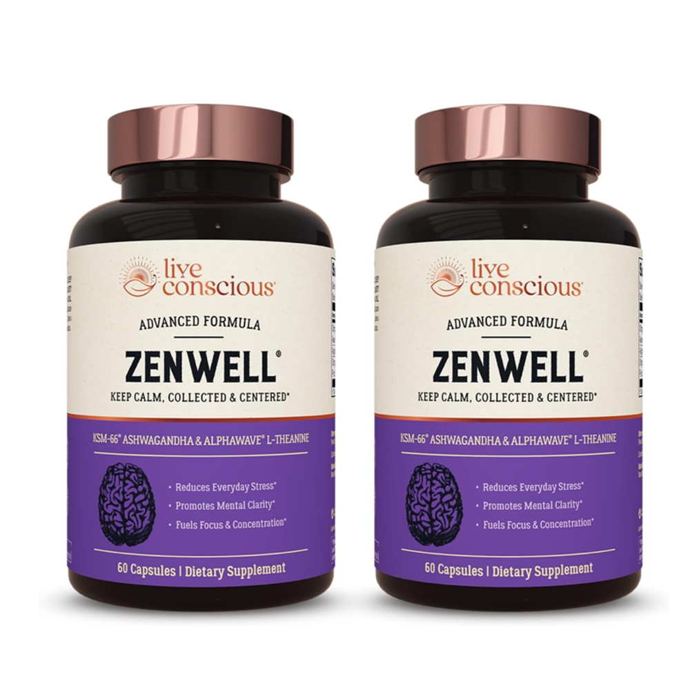 Zen Well Ashwagandha Advanced Formula | Stress Relief & Focus | 60 Capsules. thumbnail 3