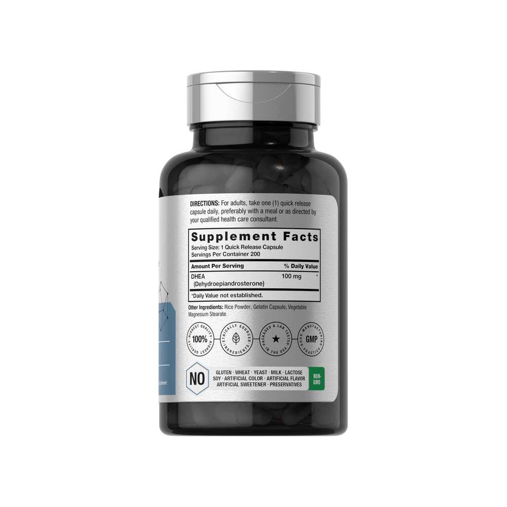 Horbäach Dhea 100mg | 200 Capsules thumbnail 2