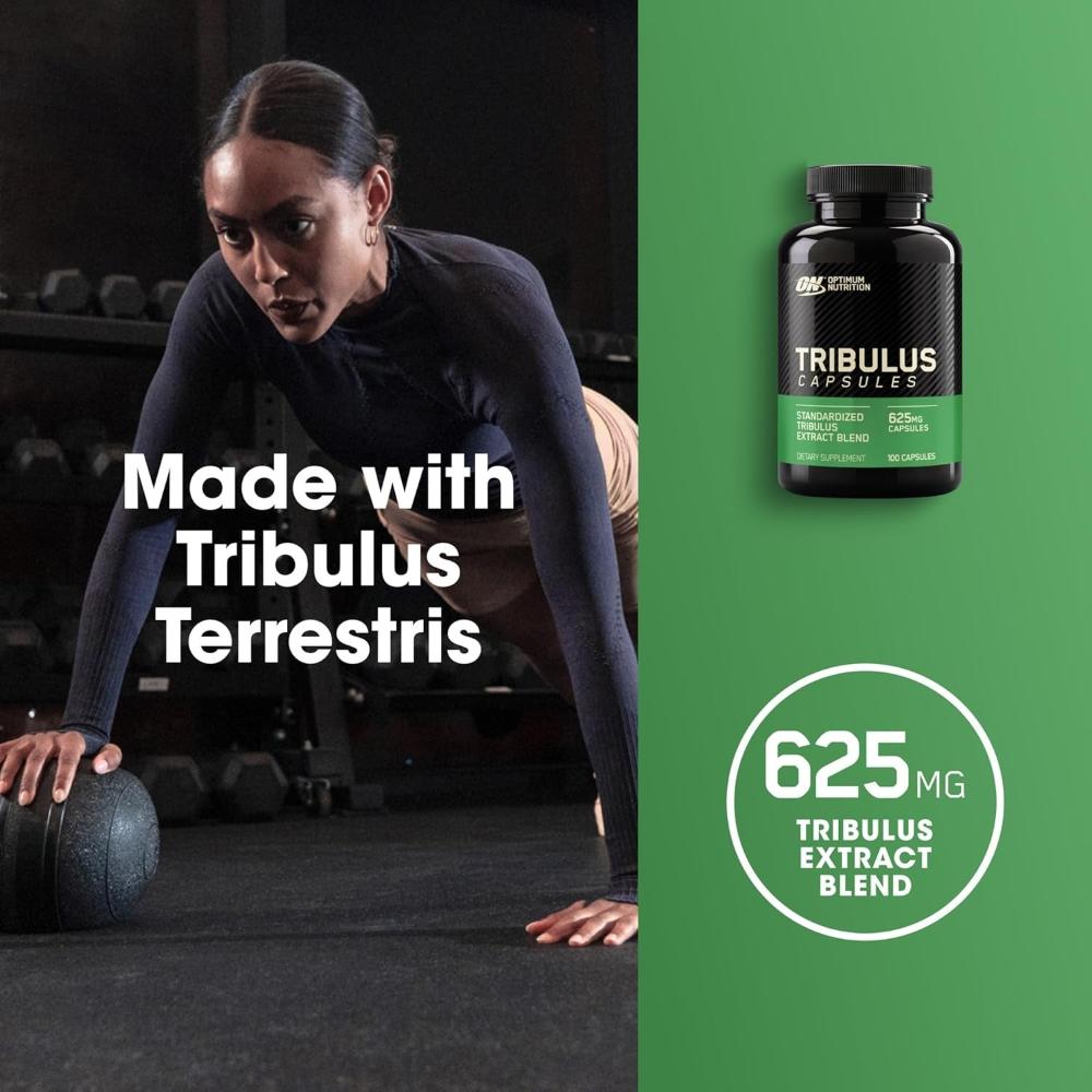 Optimum Nutrition Tribulus 625mg – Standardized Extract, 100 Capsules thumbnail 2