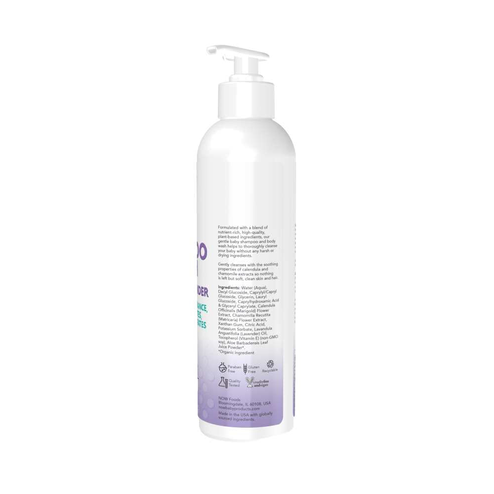 Now Foods Gentle Baby Shampoo & Wash – Calming Lavender – 8 Oz. (237 M L) thumbnail 2