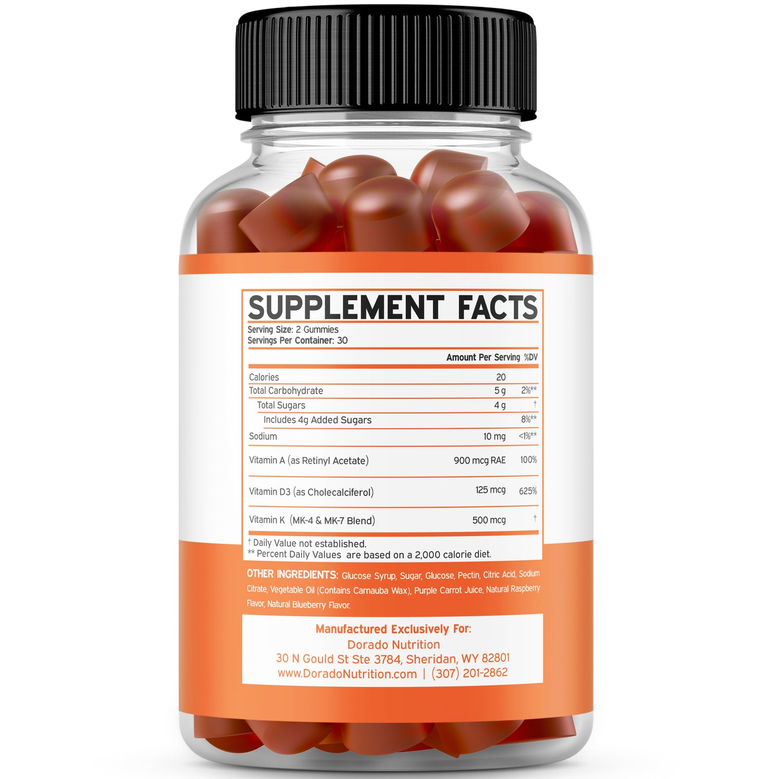 Dorado Nutrition ADK - 60 Gummies thumbnail 2