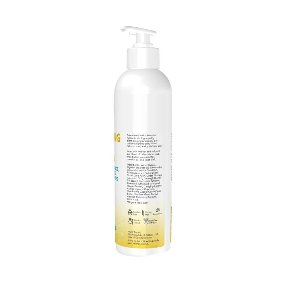 Now Foods Baby Nourishing Lotion – Fragrance Free – 8 Oz. (237 M L) thumbnail 2