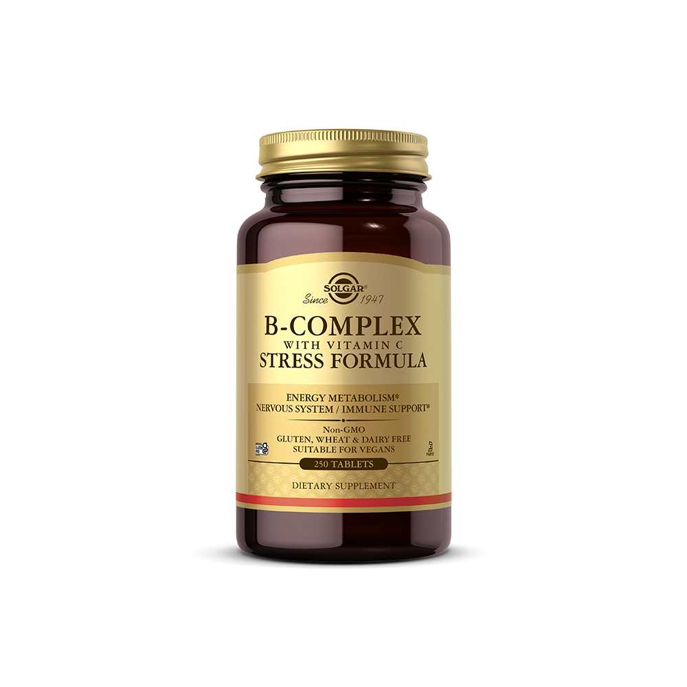 Solgar B-Complex with Vitamin C Stress Formula 100 Tablets thumbnail 2