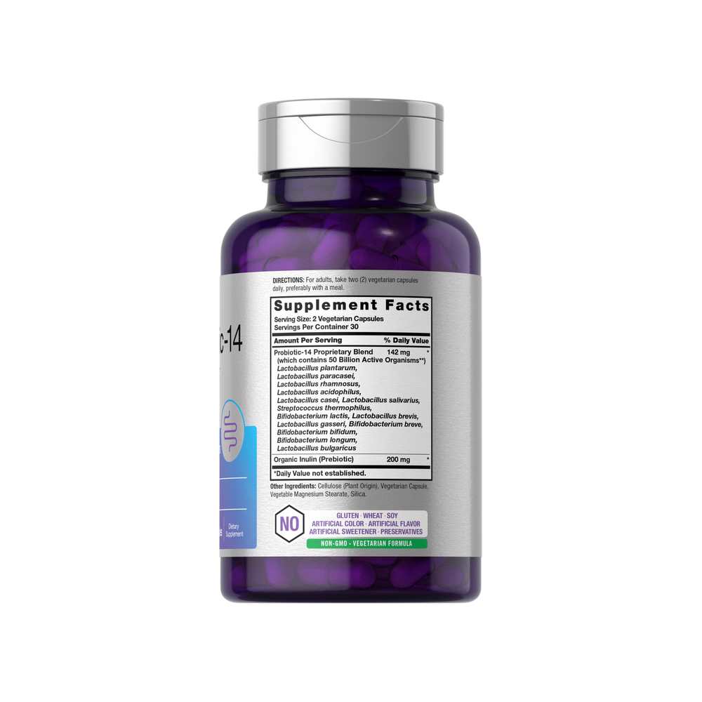 Horbäach Probiotics 50 Billion Cf Us per Serving | 60 Capsules thumbnail 2