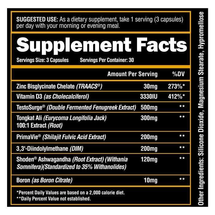 Alpha Lion SUPERHUMAN® TEST - Natural Male Hormone Optimization 90 caps thumbnail 2