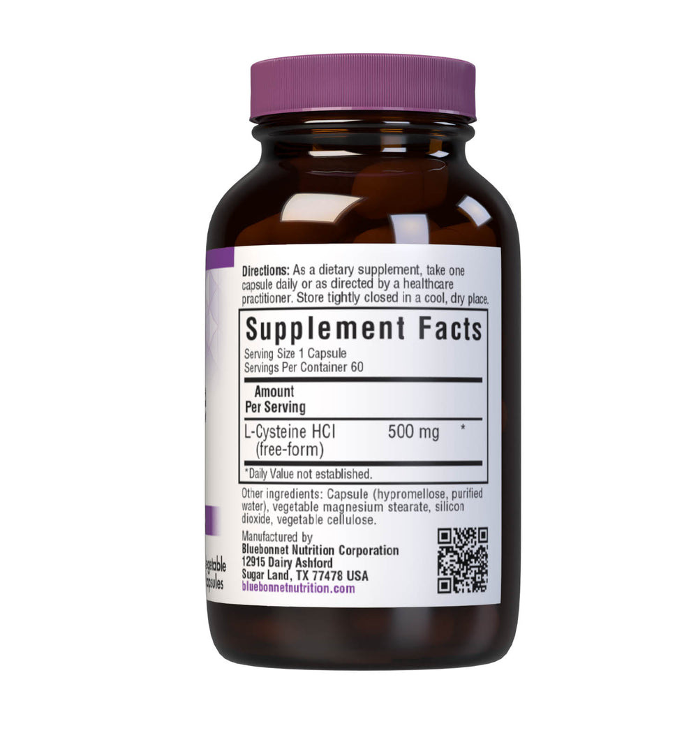 Bluebonnet Nutrition L-Cysteine 500 Mg 60 Caps thumbnail 2