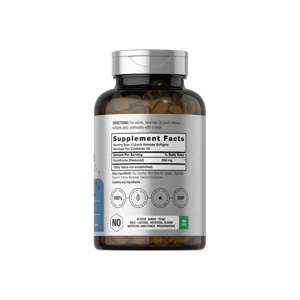 Horbäach Glutathione 500mg per Serving | 90 Liposomal Softgels thumbnail 2