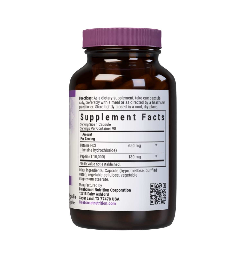 Bluebonnet Nutrition Betaine Hci & Pepsin Digestive Enzyme 90 Caps thumbnail 3