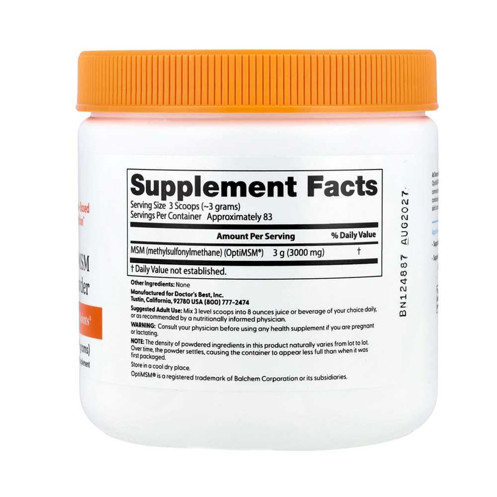 Doctor's Best Msm Powder with Opti Msm 250g thumbnail 2