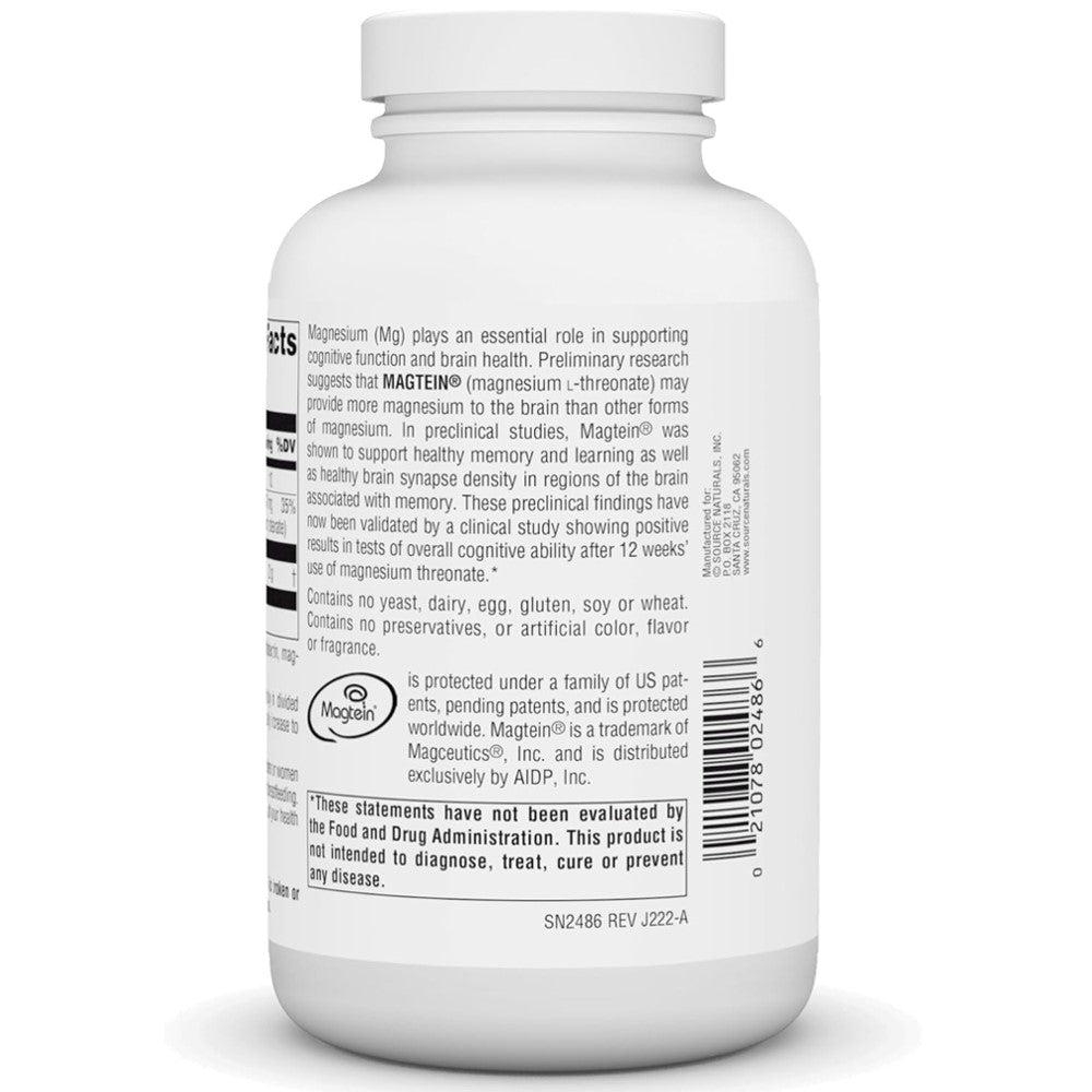 Source Naturals Magtein® Magnesium L-Threonate 667mg – Learning & Memory Support | 90 Capsules thumbnail 6