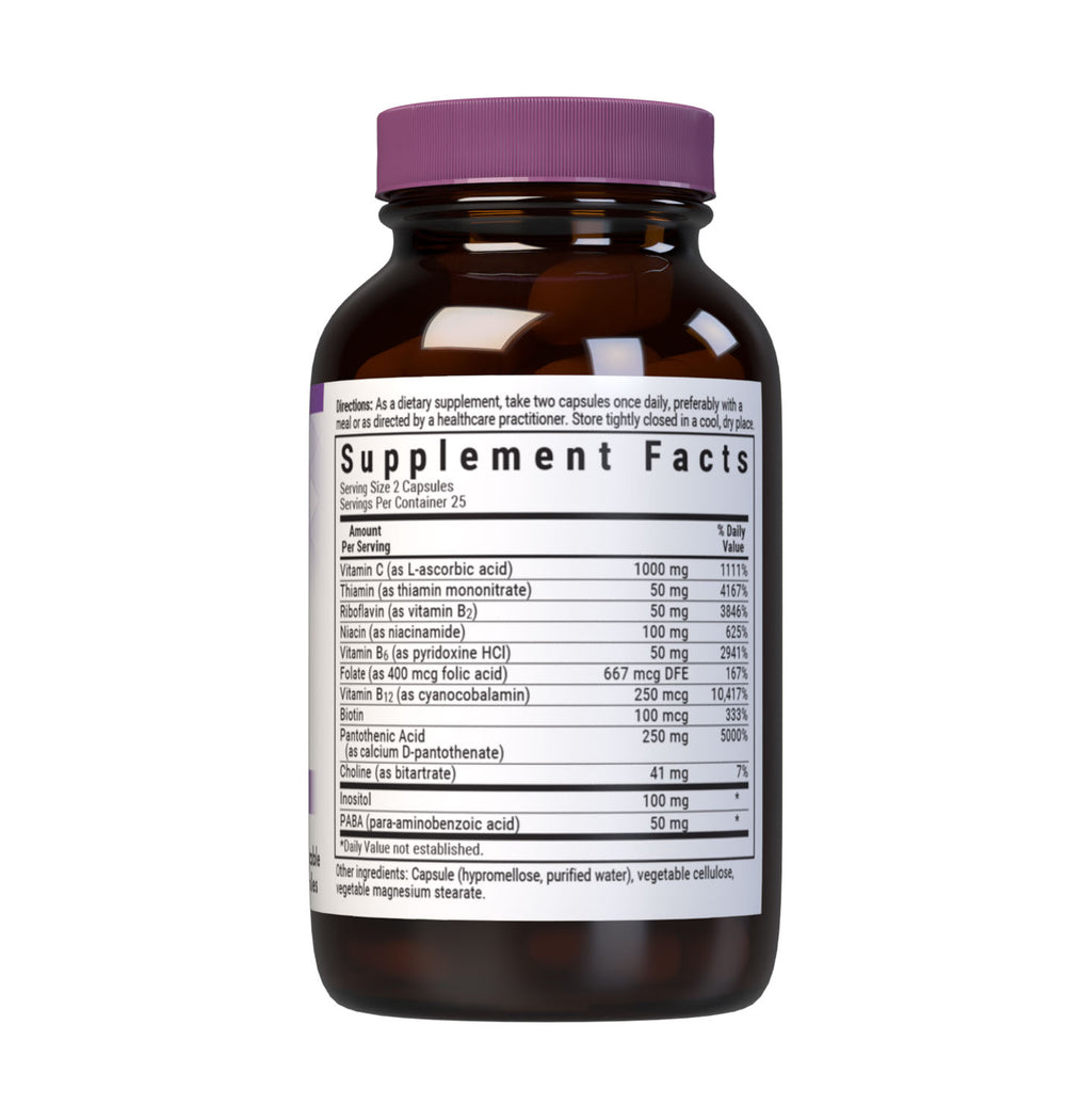 Bluebonnet Nutrition Stress B-Complex 50 Caps thumbnail 2