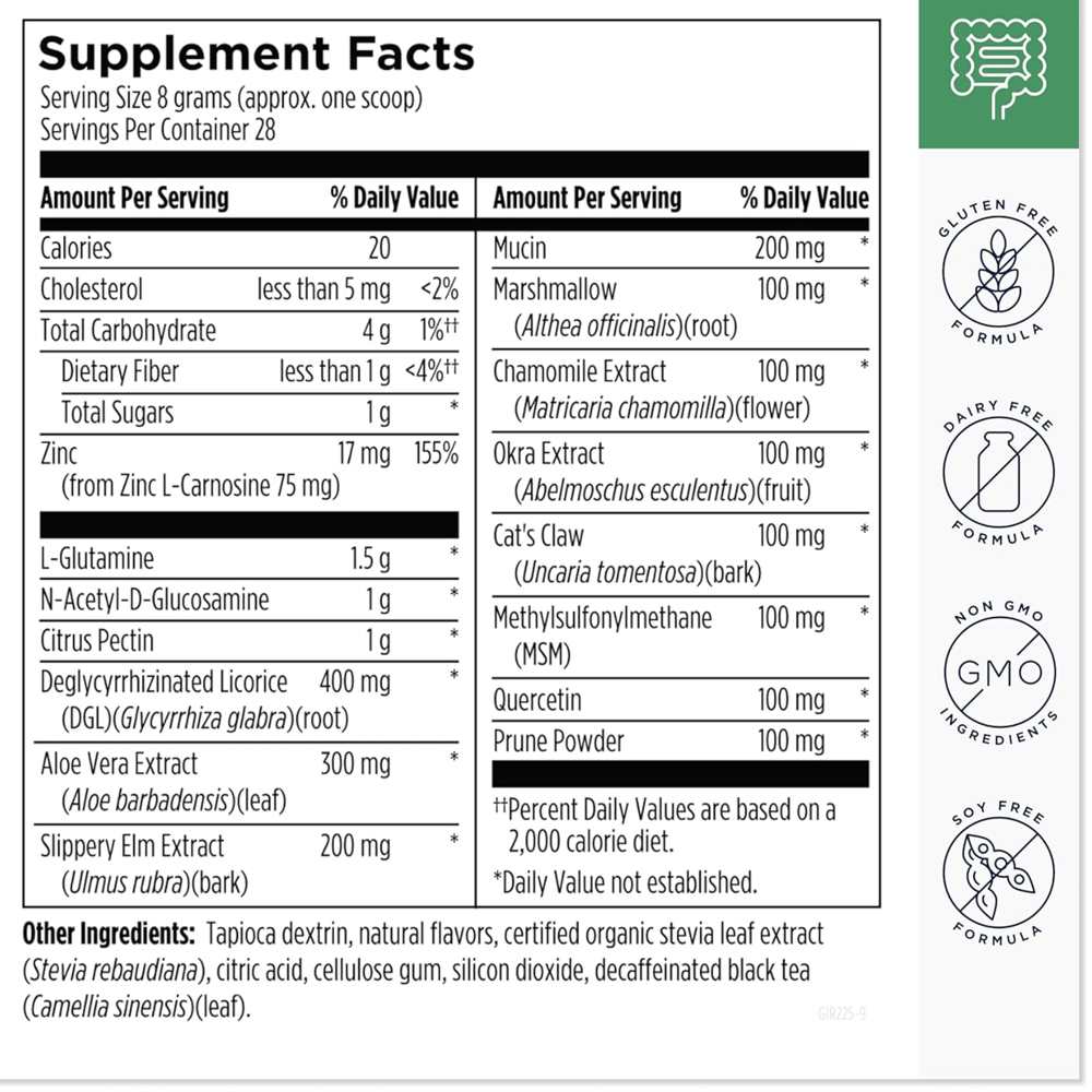 Designs for Health Gi Revive – Peach Flavored Powder 225g thumbnail 2