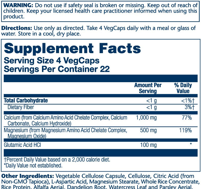 Solaray Calcium & Magnesium, Aac 2:1 90 Caps thumbnail 2