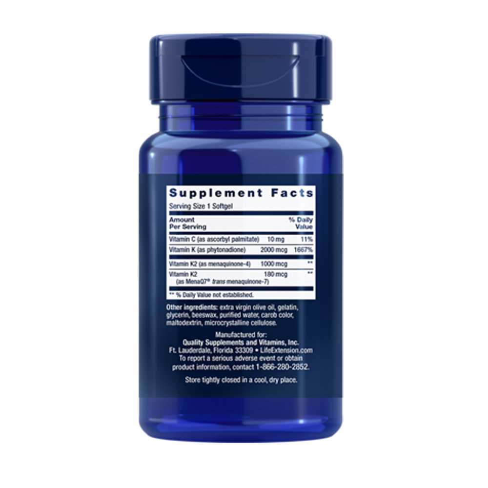 Life Extension Super K 90 Softgels thumbnail 2
