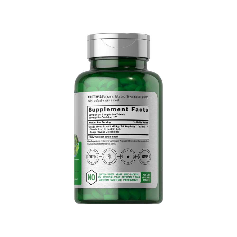 Horbäach Ginkgo Biloba 120mg per Serving | 240 Tablets thumbnail 2