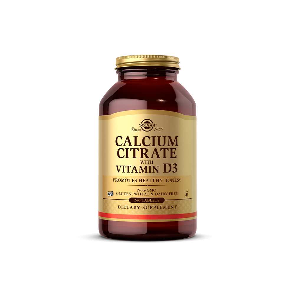 Solgar Calcium Citrate with Vitamin D3 120 Tablets thumbnail 2