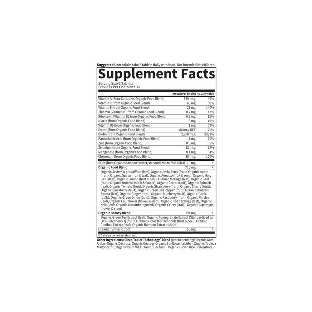 Garden of Life Organic Plant Collagen Builder 60 Tablets thumbnail 2
