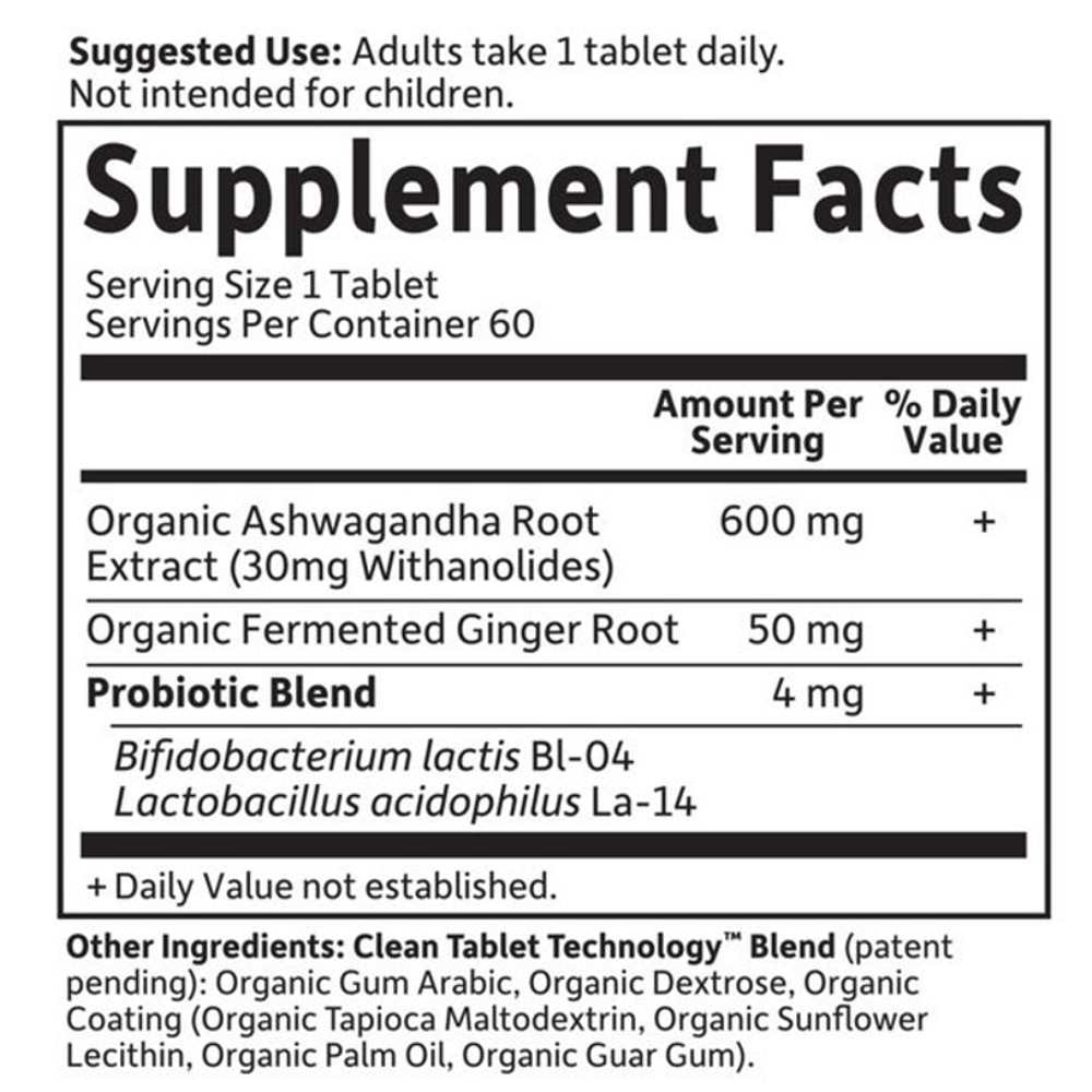 Garden of Life Organics Ashwagandha 60 Tablets thumbnail 2