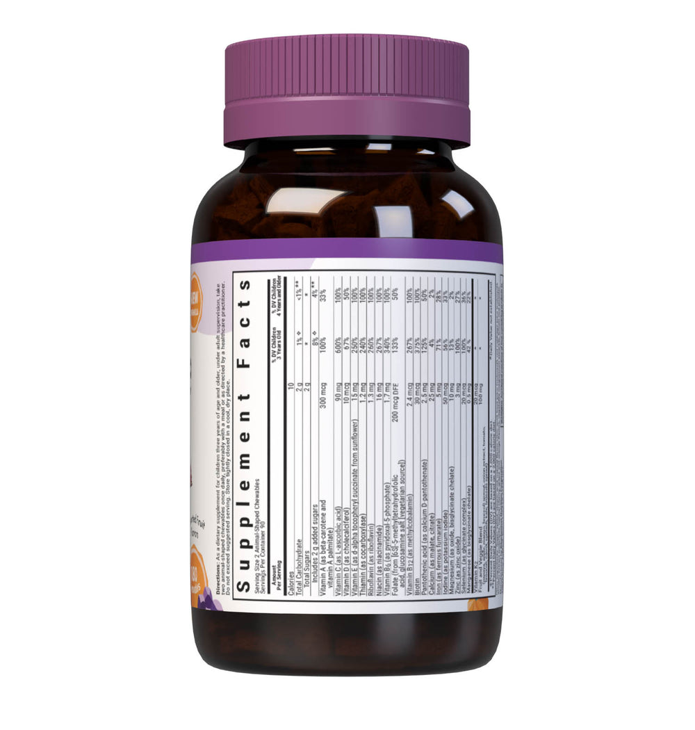 Bluebonnet Nutrition Rainforest Animalz Whole Food-Based Multiple Assorted Flavors 180 Tabs thumbnail 2