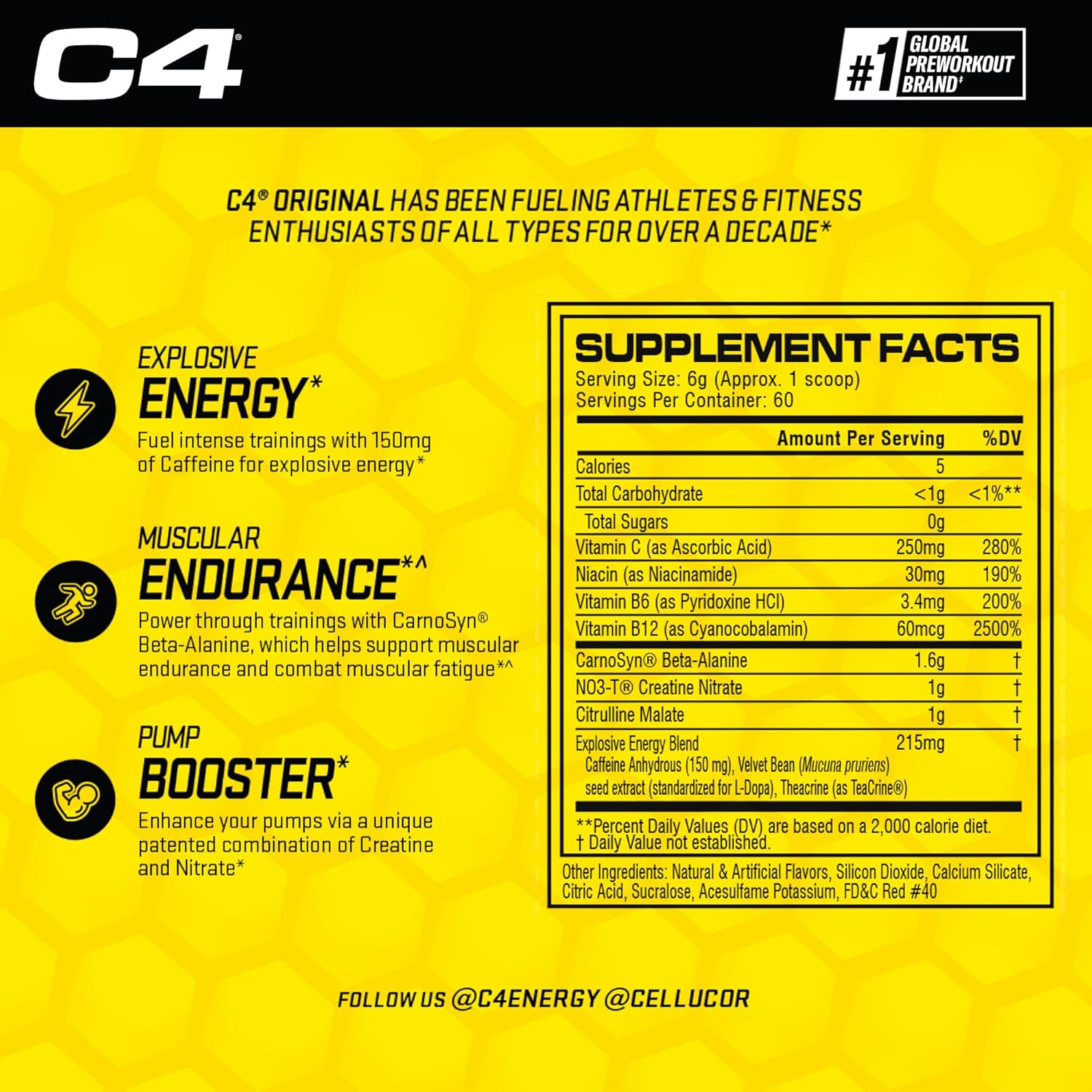 C4 Original Pre Workout Powder thumbnail 8