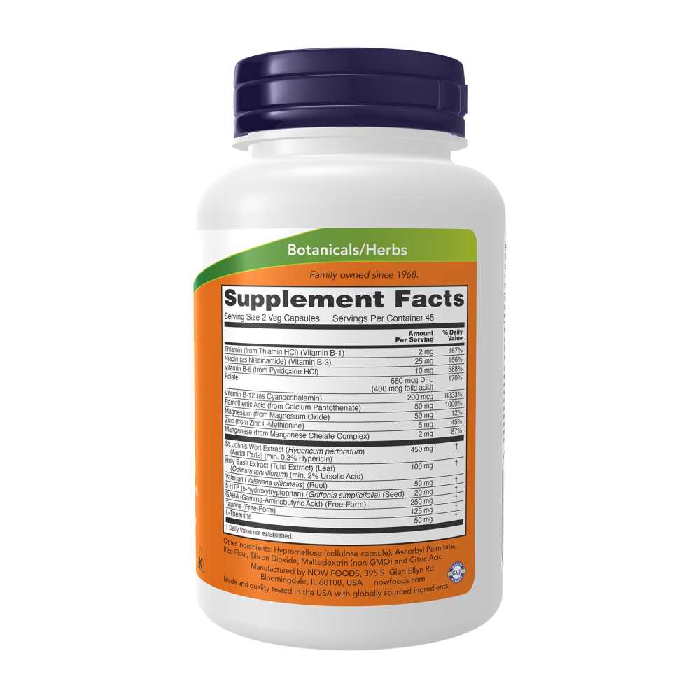 Now Foods Mood Support – Natural Emotional Balance with Herbal Extracts – 90 Capsules thumbnail 2