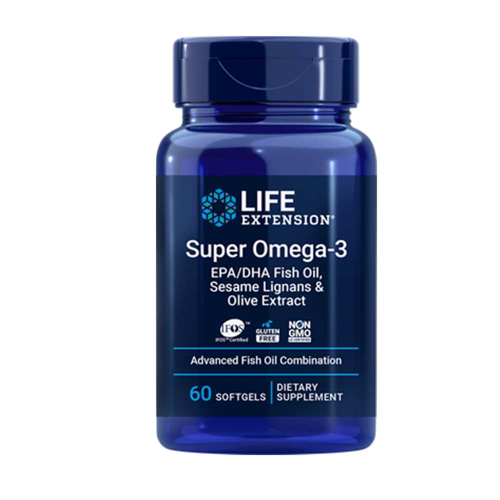 Life Extension Super Omega-3 Epa/dha Fish Oil, Sesame Lignans & Olive Extract 120 Softgels thumbnail 3
