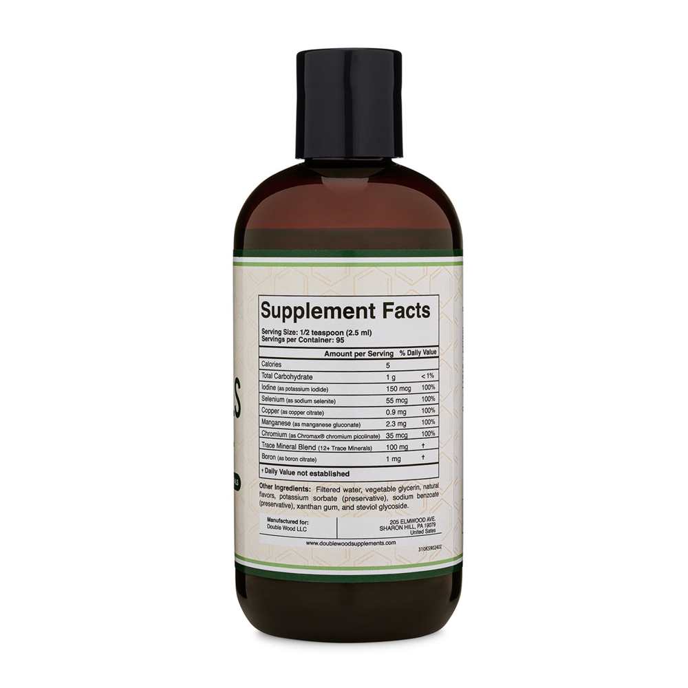 Double Wood Supplements – Trace Minerals Liquid | 100% Dv of 5 Core Minerals | 236 M L thumbnail 2