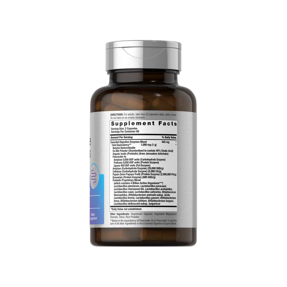 Horbäach Essential Digestive Enzymes | 100 Capsules thumbnail 2