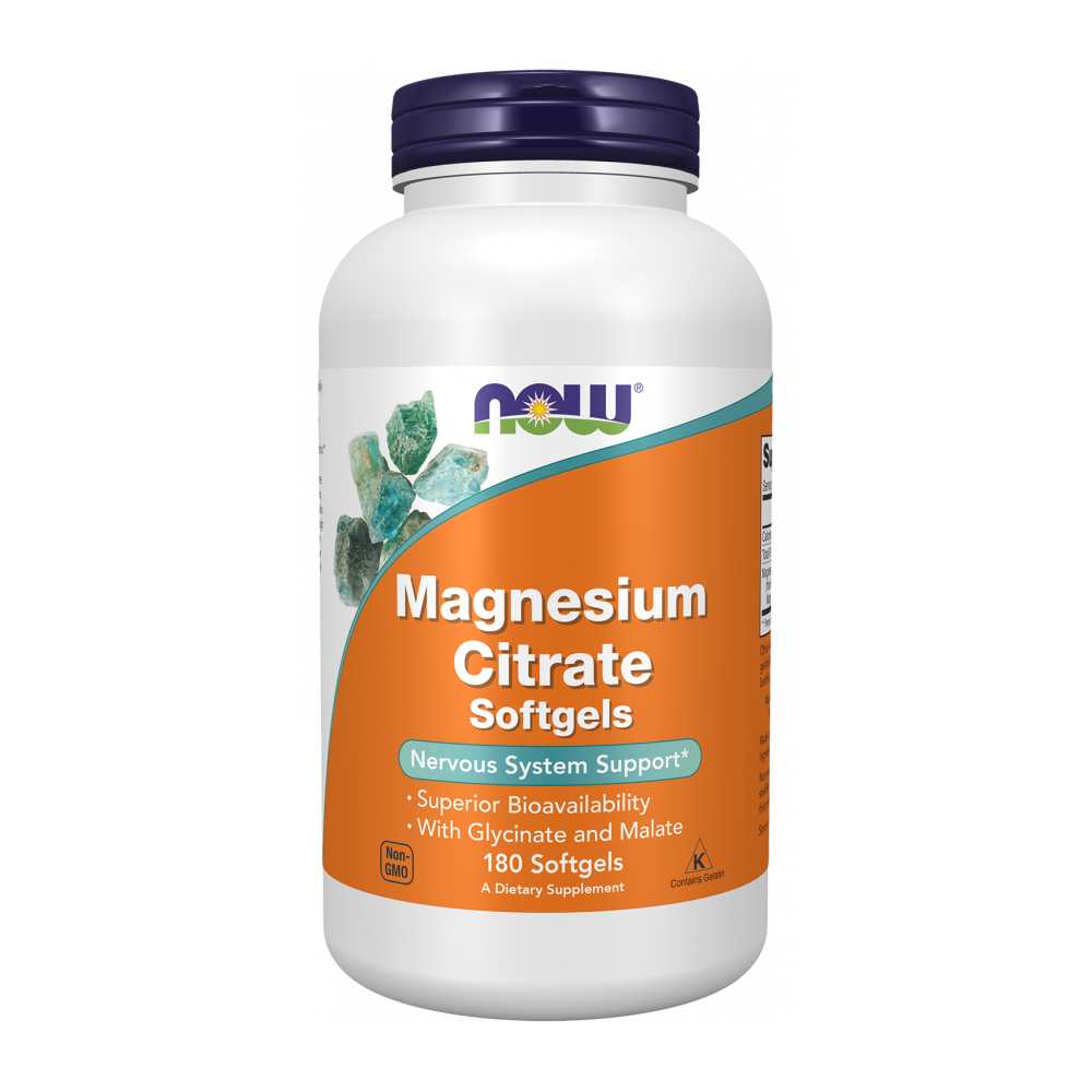 Now Foods Magnesium Citrate – High Absorption Formula with Glycinate & Malate – 90 Softgels thumbnail 2