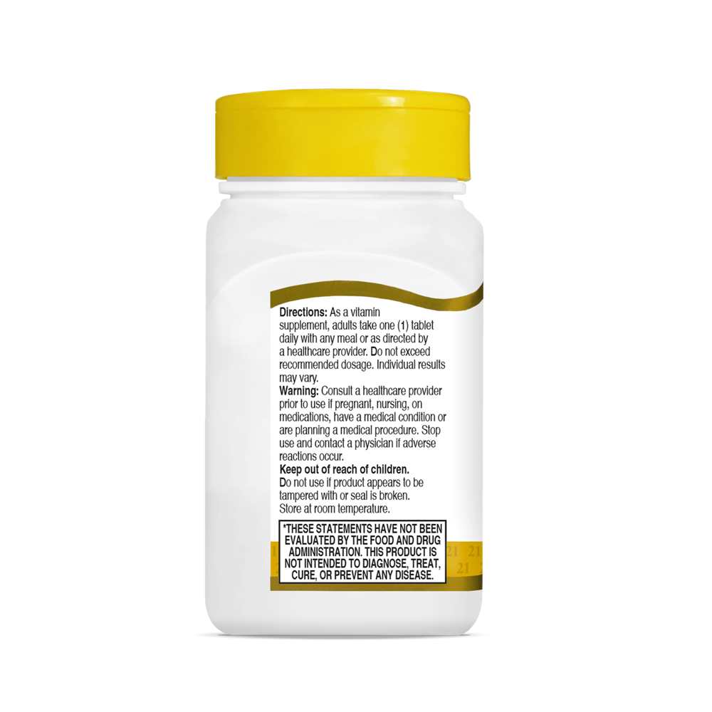 21st Century Vitamin B-1 100 mg 110 Tabs thumbnail 2