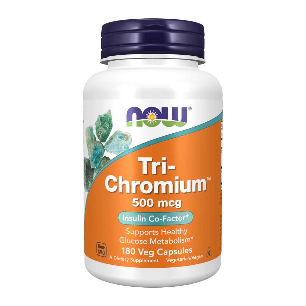 Now Foods Tri-Chromium 500 Mcg – Supports Healthy Glucose Metabolism – 90 Veg Capsules thumbnail 2