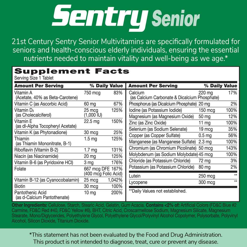 21st Century Sentry Senior Adults 50+ 265 Tabs thumbnail 3