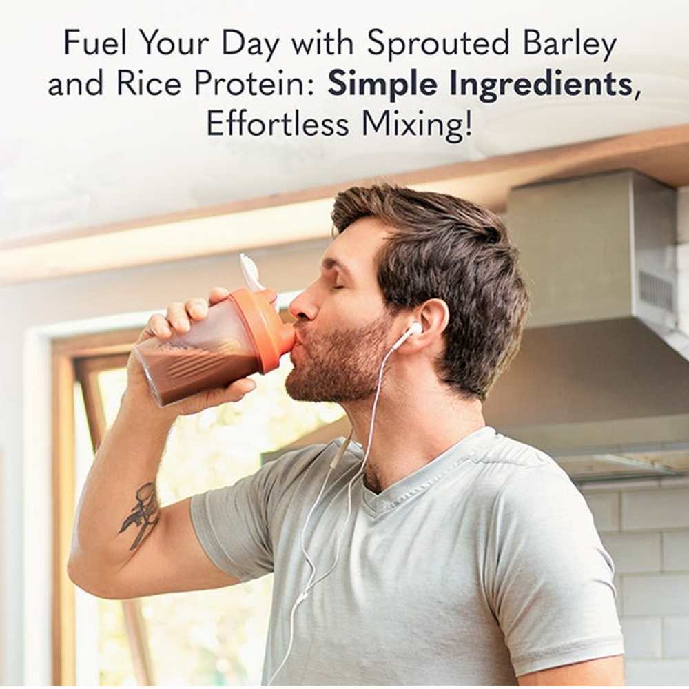 Garden of Life Sprouted Barley Protein + Probiotics Powder - Chocolate 564g thumbnail 2