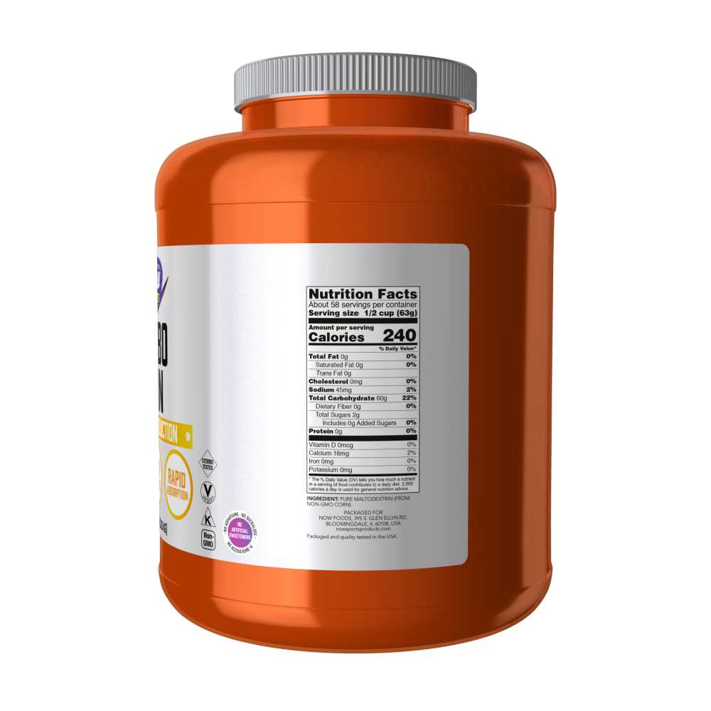 Now Sports Carbo Gain Powder – Complex Carbohydrate Fuel – 3.63kg thumbnail 2