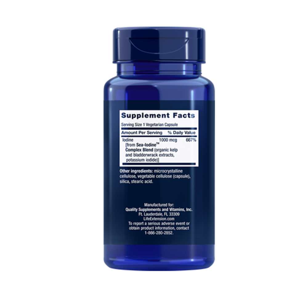 Life Extension Sea-Iodine™ 1000 Mcg, 60 Vegetarian Capsules thumbnail 2