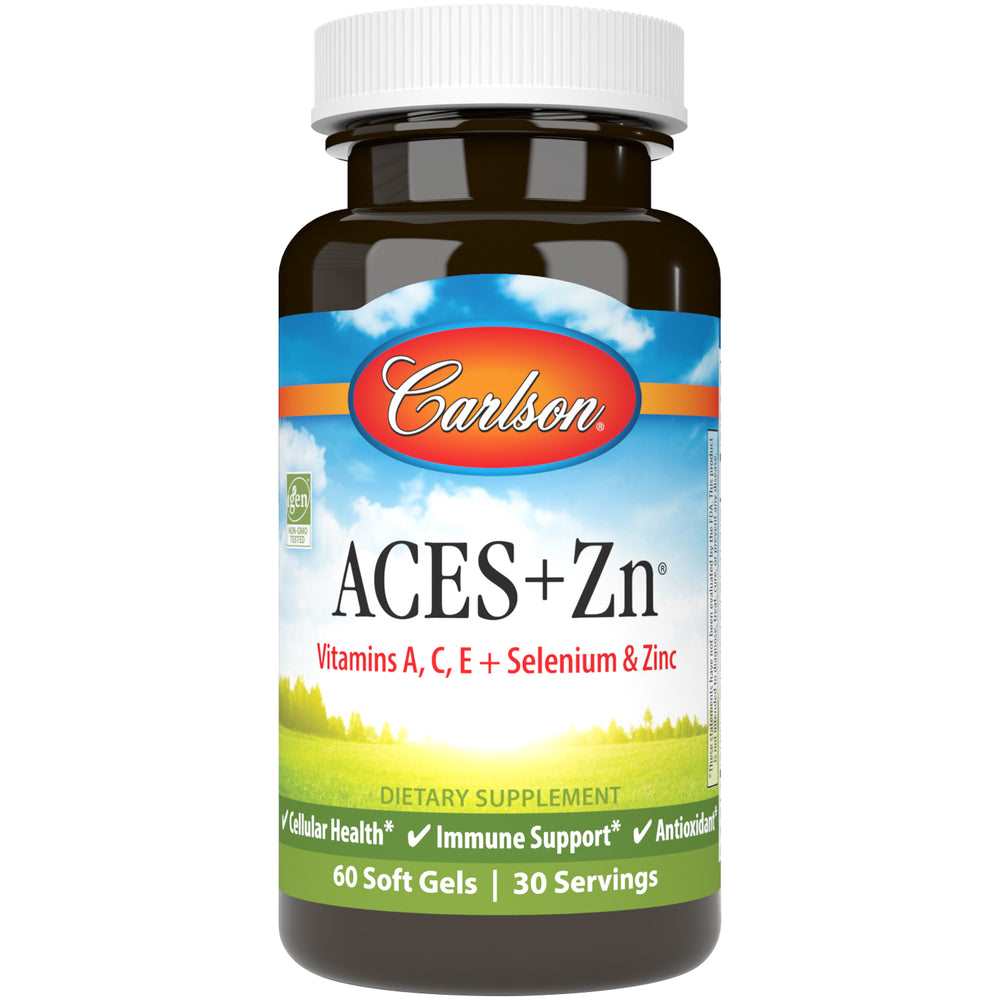 Carlson ACES+Zn – Antioxidant Formula with Vitamins 60 Softgels thumbnail 4
