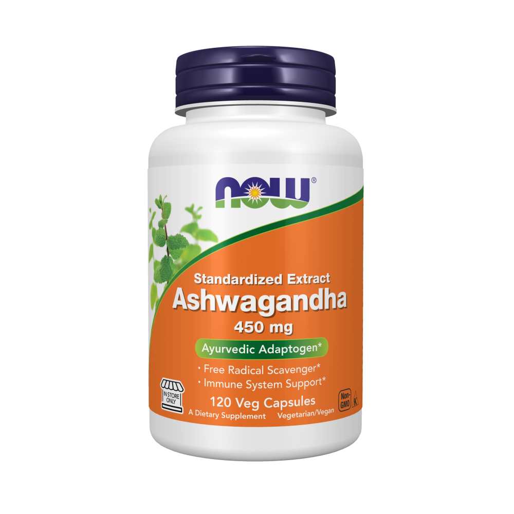 Now Foods Ashwagandha 450mg – Standardized Extract – Stress & Immune Support – 90 Veg Capsules thumbnail 2