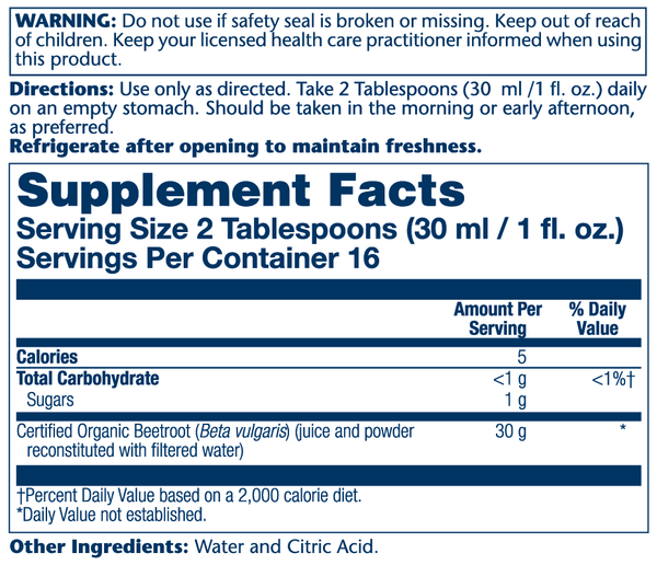 Solaray Organic Beet Root Juice 473ml thumbnail 2