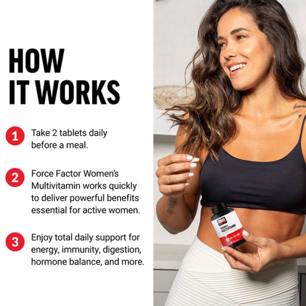 Force Factor Women’s Multivitamin – 60 Tablets thumbnail 2