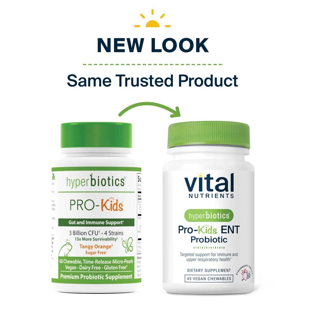 Vital Nutrients Hyperbiotics Pro-Kids® Ent Probiotic 45 Tabs thumbnail 2