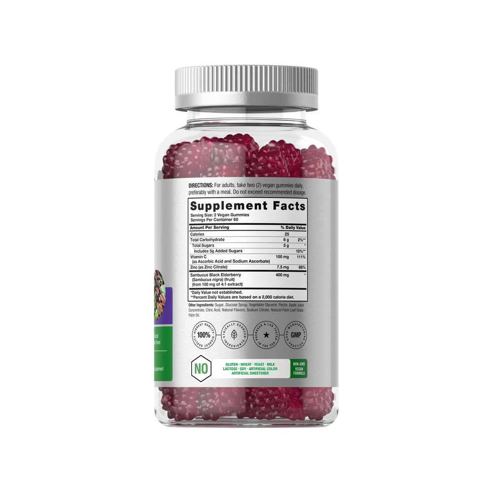 Horbäach Black Elderberry | 120 Gummies thumbnail 2
