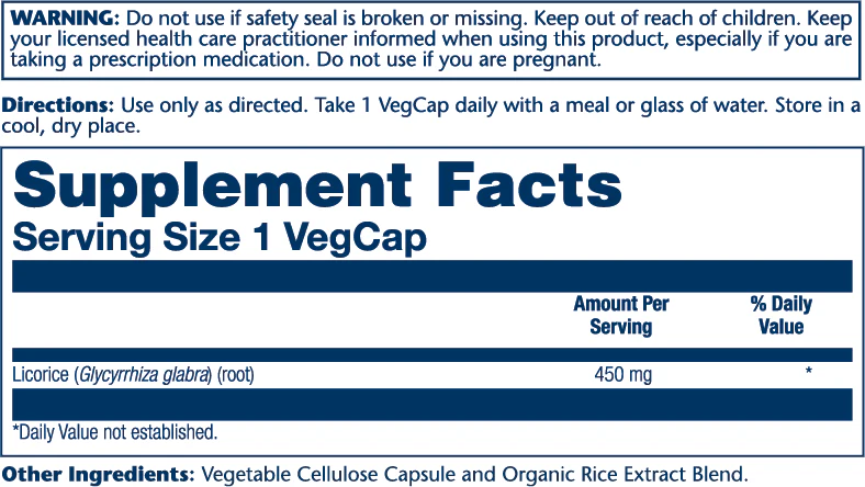 Solaray Licorice Root 450mg 100 Caps thumbnail 2