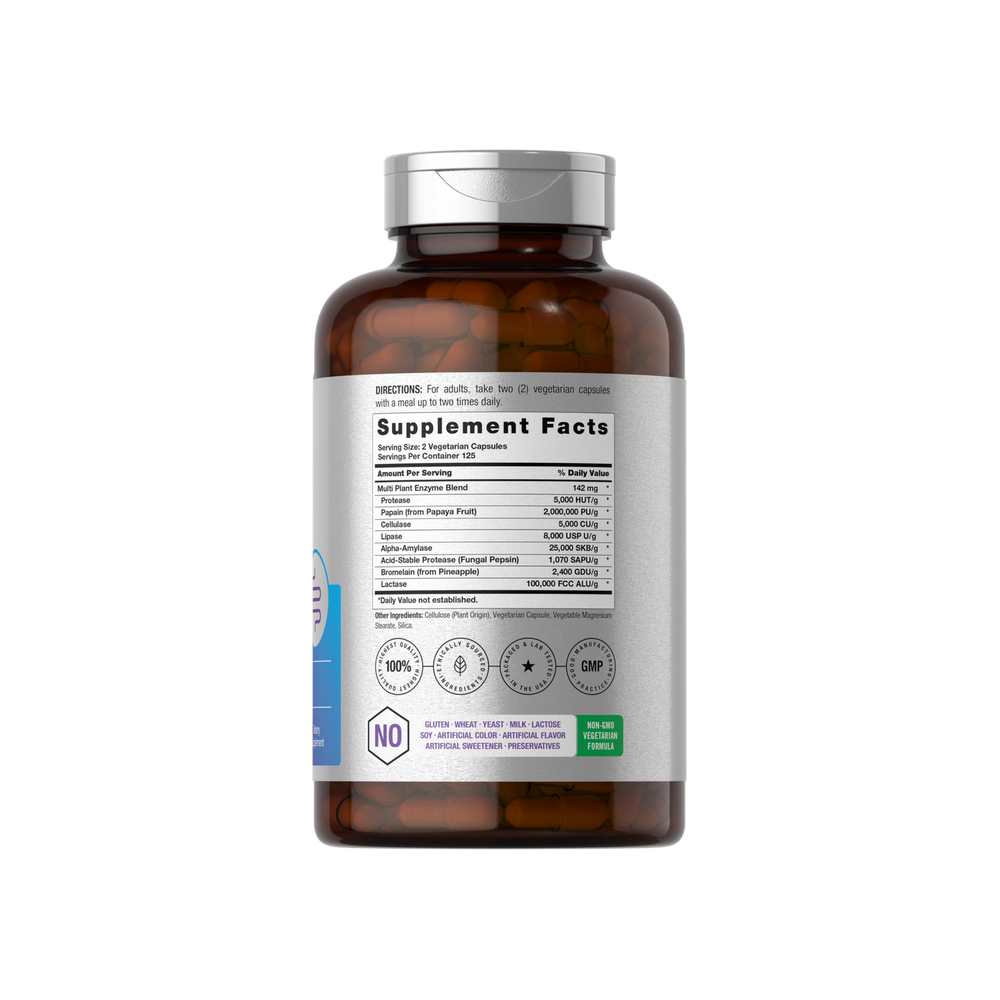 Horbäach Essential Digestive Enzymes | 250 Capsules thumbnail 2